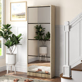 Schoenenkast 'Mex' Spiegel 4 laden Decor Sonoma