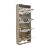 Schoenenkast 'Mex' Spiegel 4 laden Decor Sonoma