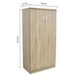 Schoenenkast 'Maurice' 2 deuren Decor Sonoma