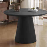 Tafel 'Miklos' 120 cm Rond Decor Donkerbruin