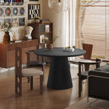Tafel 'Miklos' 120 cm Rond Decor Donkerbruin