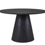 Tafel 'Miklos' 120 cm Rond Decor Donkerbruin
