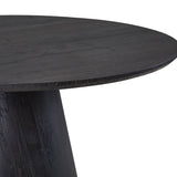 Tafel 'Miklos' 120 cm Rond Decor Donkerbruin
