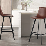 Barstoel 'Ozan'  PU Bruin