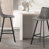 Barstoel 'Ozan' PU Grijs