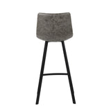 Barstoel 'Ozan' PU Grijs