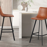 Barstoel 'Ozan' PU Cognac