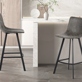 Counterstoel 'Ozan' PU Grijs