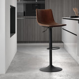 Barstoel 'Trevi' PU Bruin