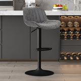 Barstoel 'Fenna' PU Grijs