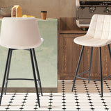 Counterstoel 'Juta' Fluweel Beige