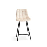 Counterstoel 'Juta' Fluweel Beige