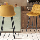 Counterstoel 'Juta' Fluweel Goud