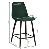 Counterstoel 'Boy' Fluweel Groen