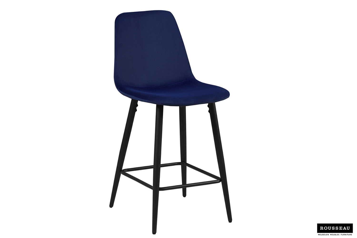 Counterstoel 'Boy' Fluweel Donkerblauw