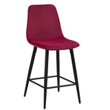 Counterstoel 'Boy' Fluweel Bordeaux