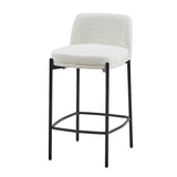 Counterstoel 'Ella' Stof Wit