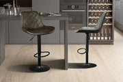 Barstoel 'Madrid' PU Ote Topper 05 Donkerbruin