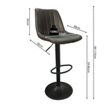 Barstoel 'Barcelona' PU Ote Topper 05 Donkerbruin