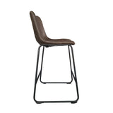 Counterstoel 'Mancia' PU Ote Topper 05 Donkerbruin