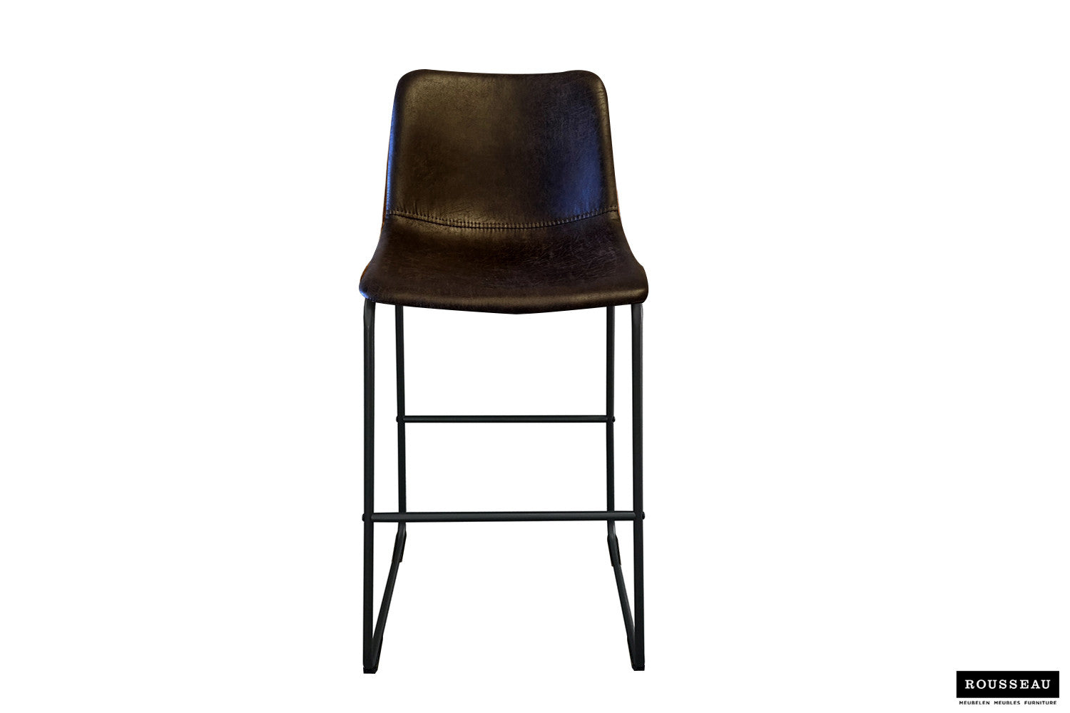 Barstoel 'Mancia' PU Ote Topper 05 Donkerbruin