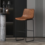 Barstoel 'Mancia' PU Ote Topper 02 Cognac