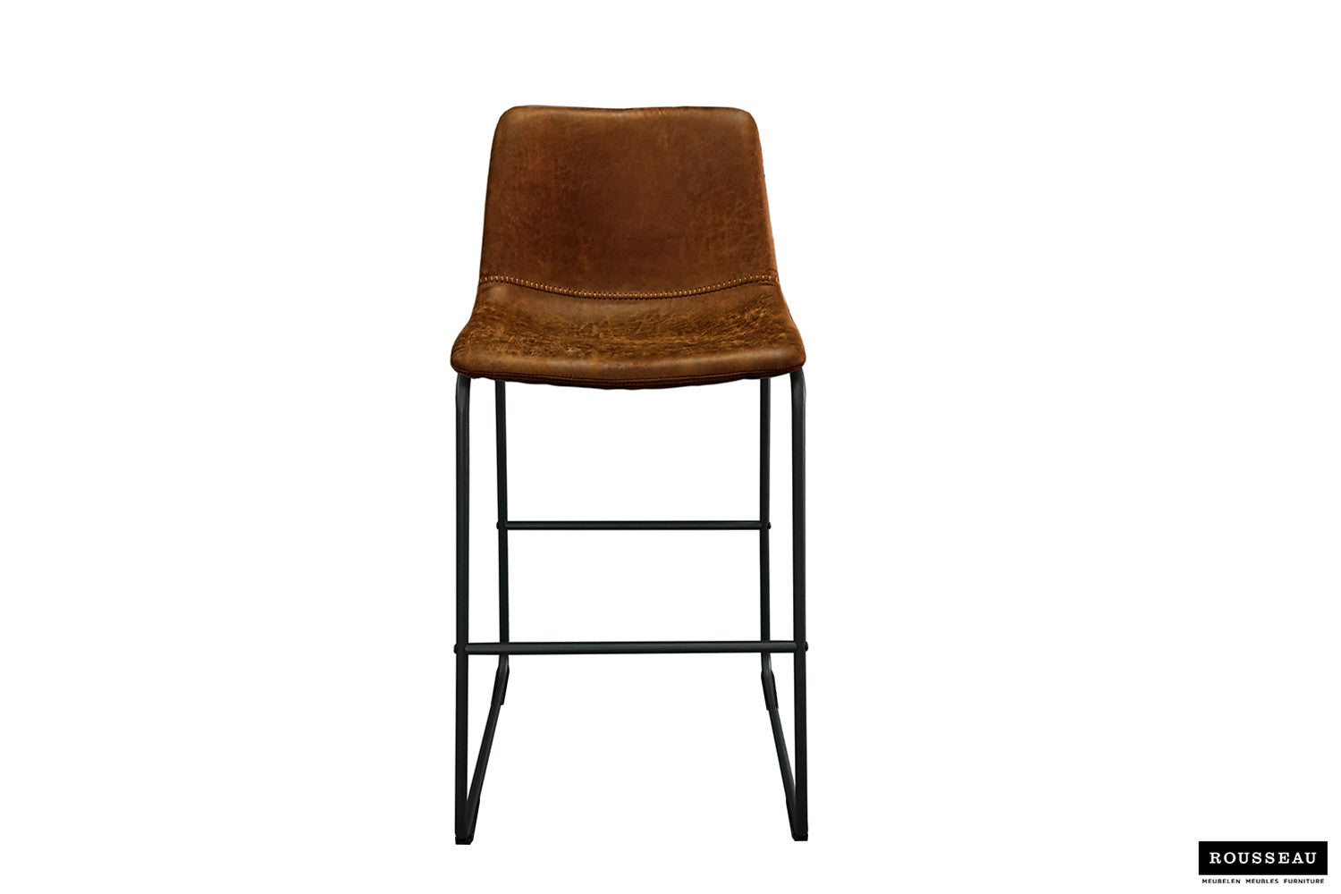 Barstoel 'Mancia' PU Ote Topper 02 Cognac