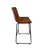 Barstoel 'Mancia' PU Ote Topper 02 Cognac