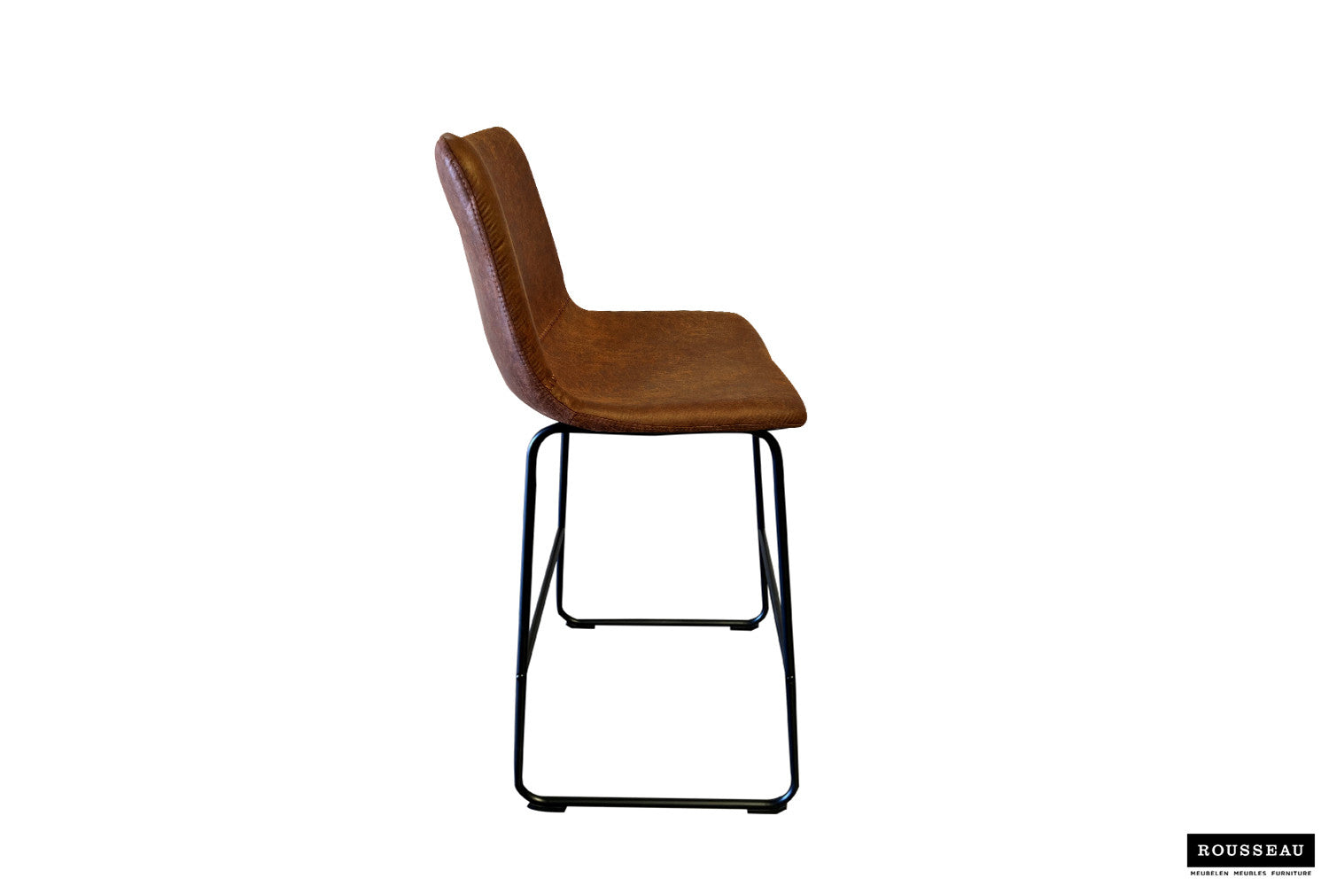 Barstoel 'Mancia' PU Ote Topper 02 Cognac