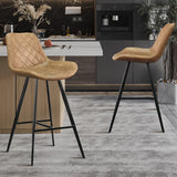 Barstoel 'Palmas' PU Ote Topper 02 Cognac