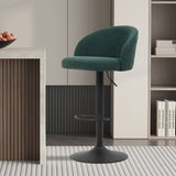 Barstoel 'Arda' Bouclé Groen