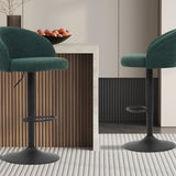 Barstoel 'Arda' Bouclé Groen