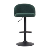 Barstoel 'Arda' Bouclé Groen