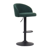 Barstoel 'Arda' Bouclé Groen