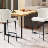 Counterstoel 'Lisa' Bouclé Ecru