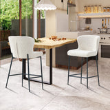 Counterstoel 'Lisa' Bouclé Ecru