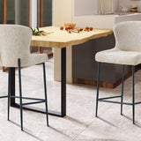 Counterstoel 'Lisa' Bouclé Beige