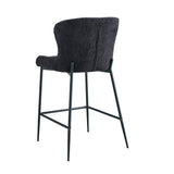 Counterstoel 'Lisa' Bouclé Donkergrijs