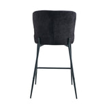Counterstoel 'Lisa' Bouclé Donkergrijs