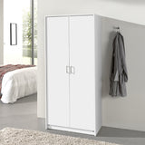 Kledingkast 'Ray' 2 deuren Wit