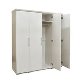 Kledingkast 'Mike' 4 deuren Wit