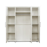 Kledingkast 'Mike' 4 deuren Wit