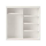 2 Kledingkast 'Mike' 2 Kledingkast Schuifdeuren, 1 Spiegeldeur Wit