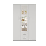 Kledingkast 'Marc' 3 deuren met spiegel Wit