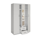 Kledingkast 'Marc' 3 deuren met spiegel Wit