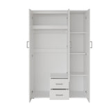 Kledingkast 'Marc' 3 deuren met spiegel Wit
