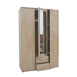 Kledingkast 'Marc' 3 deuren met spiegel Sonoma