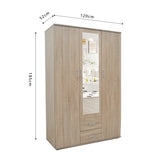 Kledingkast 'Marc' 3 deuren met spiegel Sonoma