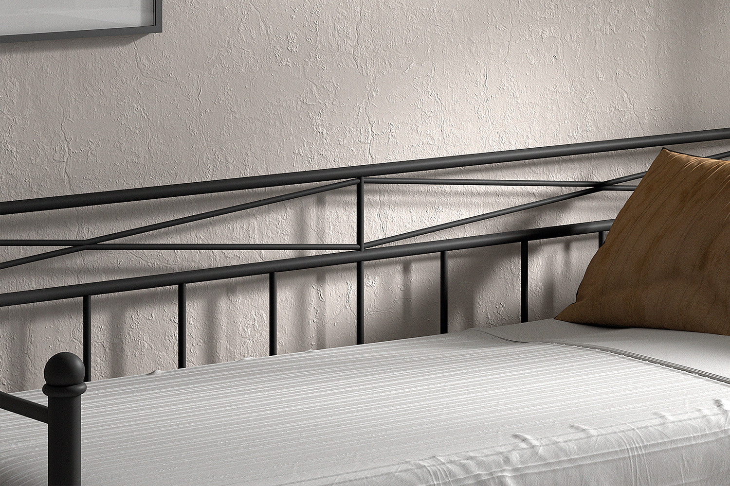 Bed 'Sablo' 90x200 met lattenbodem Zwart