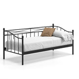 Bed 'Sablo' 90x200 met lattenbodem Zwart